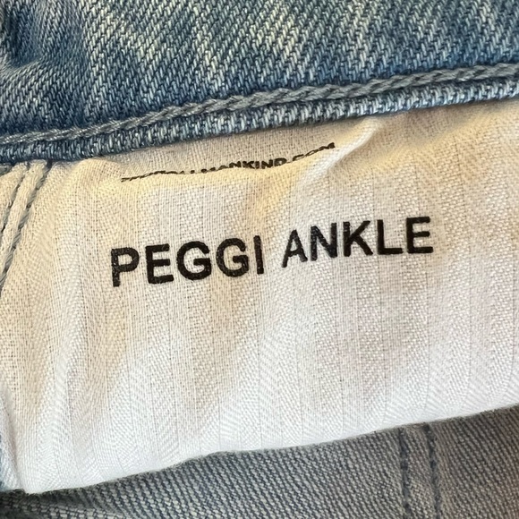 7 for all mankind patchwork ankle peggi jeans in laurel canyon blue -Sz 32, NWT - Picture 15 of 17